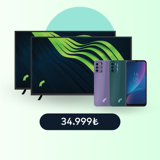 2 Adet S19 Max Pro S + 2 Adet Reeder 43" TV resmi