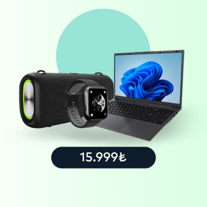 Apollo Hoparlör + D19 Dizüstü Bilgisayar + Reefit Akıllı Saat resmi